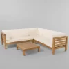 Oana 4pc Acacia Wood Patio Sectional Chat Set W/ Cushions - Christopher Knight Home 2 Oana 4pc Acacia Wood Patio Sectional Chat Set W/ Cushions - Christopher Knight Home -Outdoor Furniture Store GUEST 44563c12 932f 4842 9e07 39472f86d847