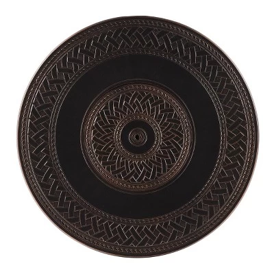 Oakland Living Aluminum Round 34" 37000 BTUs Outdoor Patio Dining Table Copper 4 Oakland Living Aluminum Round 34" 37000 BTUs Outdoor Patio Dining Table Copper - Image 2