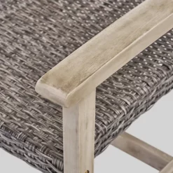 Hampton 5pc Wood & Wicker Club Chair Set With Fire Pit - Christopher Knight Home -Outdoor Furniture Store GUEST 45b742f7 f775 4d20 bc49 3ec1ab4e4b44