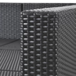 5pc Wicker Patio Sectional Seating Set With Cushions - Espresso/Blue - GODEER 17 5pc Wicker Patio Sectional Seating Set With Cushions - Espresso/Blue - GODEER -Outdoor Furniture Store GUEST 46512a16 bbca 48ad 8576 12c68e02394e