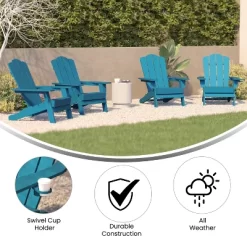 Emma And Oliver Set Of 4 Adirondack Chairs With Cup Holders, Weather Resistant HDPE Adirondack Chairs 20 Emma And Oliver Set Of 4 Adirondack Chairs With Cup Holders, Weather Resistant HDPE Adirondack Chairs -Outdoor Furniture Store GUEST 46c86a7c bd5b 4497 b893 5298ac245c62