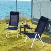 Tangkula 2PCS Outdoor Patio Folding Dining Chairs With Reclining Backrest And Headrest Navy -Outdoor Furniture Store GUEST 47ae133f 85d5 42c2 bb71 8fb8273df5df