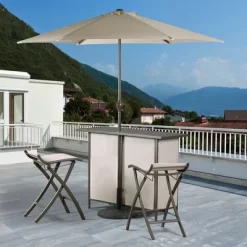 Aoodor Outdoor Furniture 2 Piece Bar High Patio Chairs - Brown -Outdoor Furniture Store GUEST 491ff2de d9ba 4662 a2dd 7fe5cef8608a