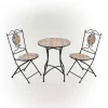 3pc Mediterranean Tile Design Indoor/Outdoor Table And Chairs Patio Set - Alpine Corporation -Outdoor Furniture Store GUEST 496bac2e 882e 4c99 85fc 6ea316324939