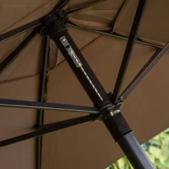 Outsunny 4 Piece Patio Bar Set For 2 With 6' Adjustable Tilt Umbrella, Outdoor Bistro Set With Folding Chairs & Glass Round Dining Table -Outdoor Furniture Store GUEST 4b565fb5 c1db 4b39 a82e 59eba2e1b579