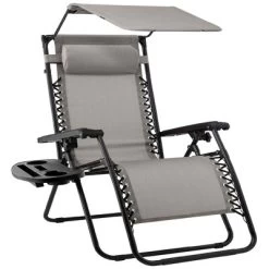 Best Choice Products Folding Zero Gravity Recliner Patio Lounge Chair W/ Canopy Shade, Headrest, Tray -Outdoor Furniture Store GUEST 4bc3f3fa 55ff 42d7 9cc5 d2160fe66f85