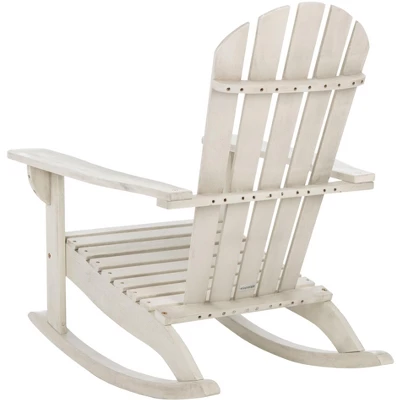 Brizio Adirondack Rocking Chair - White - Safavieh 7 Brizio Adirondack Rocking Chair - White - Safavieh - Image 5