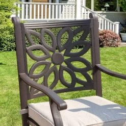 Captiva Designs 3pc Cast Aluminum Outdoor Patio Dining Set With Bar Stools Brown -Outdoor Furniture Store GUEST 4ce14f81 77a0 43da b71c 4b7797b46d4e