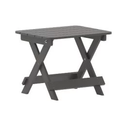 Emma And Oliver Portable Folding HDPE Adirondack Side Table For Indoor/Outdoor Use -Outdoor Furniture Store GUEST 4ced9604 fc96 4ee5 9342 55e94856db4a