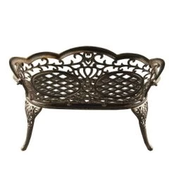Ornate Traditional Aluminum Patio Bench - Bronze - Oakland Living -Outdoor Furniture Store GUEST 4d718206 b3ca 4f9b 8f08 7529776873a3