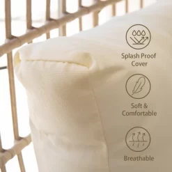 Barton Oversized Egg Style Wicker Chair W/Canopy & 4 Cushions Outdoor 8 Barton Oversized Egg Style Wicker Chair W/Canopy & 4 Cushions Outdoor -Outdoor Furniture Store GUEST 4db612cf 94f0 4414 b5da 1c3a49980988