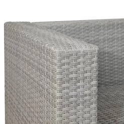 5pc Wicker Patio Seating Set With Cushions - Gray/Blue - GODEER -Outdoor Furniture Store GUEST 4df469e4 d42b 47ce adc1 802dde77e24a