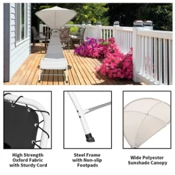 Costway Chaise Lounge Chair With Canopy, Hammock Chair With Canopy -Outdoor Furniture Store GUEST 4e77aa01 c706 4e7b b463 3d5cbb15a96f