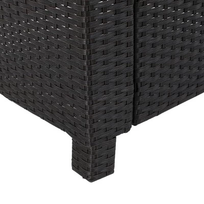 Puerta 5pc All-Weather Wicker Patio Club Chairs With Firepit Brown/Gray - Christopher Knight Home 15 Puerta 5pc All-Weather Wicker Patio Club Chairs With Firepit Brown/Gray - Christopher Knight Home - Image 13