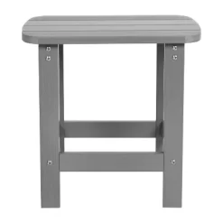 Flash Furniture Set Of 2 Finn Modern Commercial Grade All-Weather 2-Slat Poly Resin Rocking Adirondack Chairs With Side Table -Outdoor Furniture Store GUEST 5076603d 4b58 4f99 9693 4451d1062f77