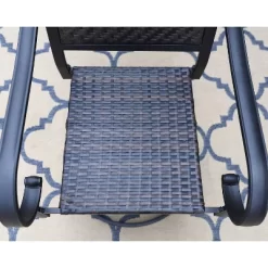 7pc Patio Dining Set With 360 Swivel Chairs With Cushions And 59"x35" Steel Table - Captiva Designs -Outdoor Furniture Store GUEST 508cb911 8cca 4aa2 bd96 d4642ff651ef