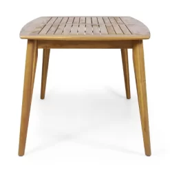 Sawtelle 7pc Outdoor 6 Seater Wicker Dining Set - Teak/Light Brown - Christopher Knight Home -Outdoor Furniture Store GUEST 513f849d 9ecb 416c a2e8 7f931a1b5de1