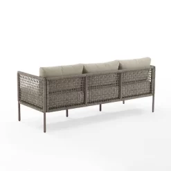 Cali Bay Outdoor Wicker Sofa - Taupe/Light Brown - Crosley -Outdoor Furniture Store GUEST 515765a1 2a60 49d2 9346 069394c3b420