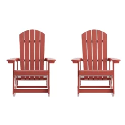 Flash Furniture Savannah All-Weather Poly Resin Wood Adirondack Rocking Chair With Rust Resistant Stainless Steel Hardware - Set Of 2 -Outdoor Furniture Store GUEST 51de4852 8094 4721 a5b5 fed855751ba7 1