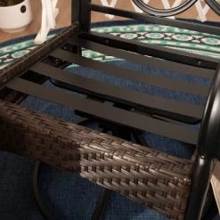 5pc Outdoor Dining Set With Swivel Chairs With Seat & Back Cushions & Square Metal Slat Table With 1.57" Umbrella Hole - Captiva Designs -Outdoor Furniture Store GUEST 5239569a be85 491d 8436 2371a36b895b