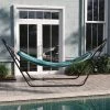 Emma And Oliver Cotton Two Person Hammock With Space Saving Steel Stand, Premium Carry Bag And Hanging Hardware -Outdoor Furniture Store GUEST 523fd2db 50eb 4dc5 b864 40aee240785e