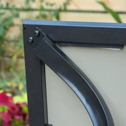 7pc Outdoor Dining Set With Swivel Chairs With Cushions & Faux Wood Table With Umbrella Hole - Captiva Designs -Outdoor Furniture Store GUEST 526e6271 0236 4717 80ff 64ca21b464c7 1