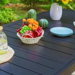 Captiva Designs 9pc Steel Outdoor Patio Dining Set With Extendable Table & Wicker Rattan Chairs With Cushions 12 Captiva Designs 9pc Steel Outdoor Patio Dining Set With Extendable Table & Wicker Rattan Chairs With Cushions -Outdoor Furniture Store GUEST 5276d8ba a5b8 4eff b44a 94c430be7684 2