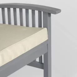 Ravenscroft Modern Boho Acacia Wood Slatted Outdoor Loveseat With Cushion - Saracina Home -Outdoor Furniture Store GUEST 52aa005c 6a54 4115 bce1 42a537cb103c