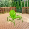 Northlight Outdoor Retro Metal Tulip Glider Patio Chair, Lime Green -Outdoor Furniture Store GUEST 544a740c 8225 461f be87 9ff2f5fb2329