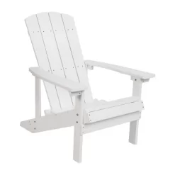 Merrick Lane Set Of 2 All-Weather Adirondack Patio Chairs With Matching Side Table -Outdoor Furniture Store GUEST 551ff788 842d 4186 a3cf bf6848ecd1f5 1