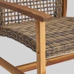 Breakwater 5pc Wood & Wicker Patio Chat Set With Fire Pit - Natural/Gray/Brown - Christopher Knight Home -Outdoor Furniture Store GUEST 5547e5b5 3d75 4c23 aa15 e24f2f9b22b9