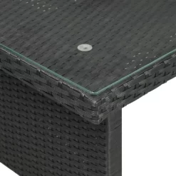 6pc Wicker Patio Conversation Set With Glass Table Ottomans & Cushions - Black/Dark Gray - GODEER 27 6pc Wicker Patio Conversation Set With Glass Table Ottomans & Cushions - Black/Dark Gray - GODEER -Outdoor Furniture Store GUEST 562def2d afaf 4366 86e0 33c1e6d40137