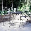 3pc Iron Garden Bistro Set With Leaf Design Brown - Alpine Corporation -Outdoor Furniture Store GUEST 57885df8 1beb 4bd0 b33b f643432e26f7