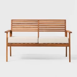 Saracina Home Mid-Century Modern Slatted Acacia Outdoor Bench 12 Saracina Home Mid-Century Modern Slatted Acacia Outdoor Bench -Outdoor Furniture Store GUEST 57d905ae eee3 4700 a9c5 3da145005519