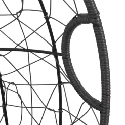 Patio Wicker Egg Chair With Cushion And Pillow Dark Gray - Crestlive Products -Outdoor Furniture Store GUEST 58a89421 892d 4c33 8767 e61558eedfea