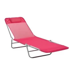 Outsunny Portable Sun Lounger, Lightweight Folding Chaise Lounge Chair W/ Adjustable Backrest & Pillow For Beach, Poolside And Patio 20 Outsunny Portable Sun Lounger, Lightweight Folding Chaise Lounge Chair W/ Adjustable Backrest & Pillow For Beach, Poolside And Patio -Outdoor Furniture Store GUEST 58bea82a a4f2 4af8 a7fd 517ffb3a6b6a