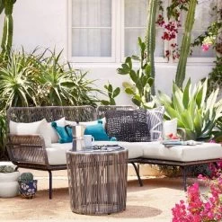 Latigo Patio Sectional Gray/Brown/Linen - Opalhouse™ -Outdoor Furniture Store GUEST 58c62a04 f1e9 49d0 af85 6fa1cf870e49