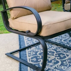 Captiva Designs 7pc Outdoor Dining Set With C-Spring Motion Chairs & Metal Table With Umbrella Hole 26 Captiva Designs 7pc Outdoor Dining Set With C-Spring Motion Chairs & Metal Table With Umbrella Hole -Outdoor Furniture Store GUEST 58e5a0a0 0492 485a bdd7 375d2550e46d