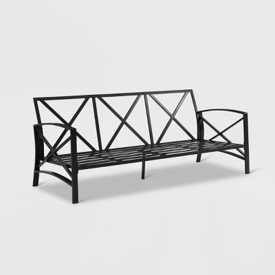 Kaplan Outdoor Metal Sofa Oil Rubbed Bronze With Cushions - Crosley 7 Kaplan Outdoor Metal Sofa Oil Rubbed Bronze With Cushions - Crosley - Image 5
