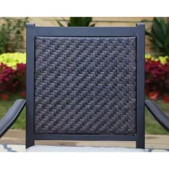 7pc Patio Dining Set With 360 Swivel Chairs With Cushions And 59"x35" Steel Table - Captiva Designs -Outdoor Furniture Store GUEST 59aa2ff8 f390 4bfd 98f7 3b3619a75ddc