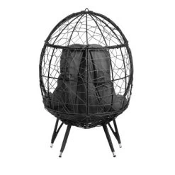 Patio Wicker Egg Chair With Cushion And Pillow Dark Gray - Crestlive Products -Outdoor Furniture Store GUEST 5a1e46d1 66c3 408c 9f29 aa7959b0f9df