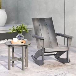 Costway Patio 18'' Adirondack Round Side Table All Weather HDPE End Table Outdoor Grey 13 Costway Patio 18'' Adirondack Round Side Table All Weather HDPE End Table Outdoor Grey -Outdoor Furniture Store GUEST 5a44609e c66b 4ec0 aca6 9aeaedce297d