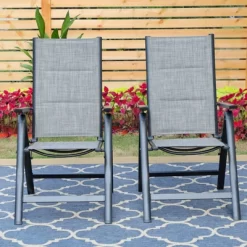 7pc Outdoor Dining Set With 7 Position Folding Chairs With Expandable Metal Table - Captiva Designs -Outdoor Furniture Store GUEST 5a4d9cee 2386 4e57 95e3 91daddcc81f5