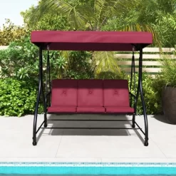 Costway 3-Seat Outdoor Converting Patio Swing Glider Adjustable Canopy Porch Swing Coffee/Black/Red 25 Costway 3-Seat Outdoor Converting Patio Swing Glider Adjustable Canopy Porch Swing Coffee/Black/Red -Outdoor Furniture Store GUEST 5aebe5e1 f9f5 42b1 b338 e1384f1583fd