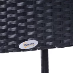 Outsunny 3 PCS Rattan Bar Set With Glass Top Table, 2 Bar Stools For Outdoor, Patio, Garden, Poolside, Backyard 11 Outsunny 3 PCS Rattan Bar Set With Glass Top Table, 2 Bar Stools For Outdoor, Patio, Garden, Poolside, Backyard -Outdoor Furniture Store GUEST 5b779569 ff2a 4477 8876 7927ee10db7e