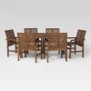 7pc Slatted Chevron Acacia Patio Dining Set - Saracina Home 1 7pc Slatted Chevron Acacia Patio Dining Set - Saracina Home -Outdoor Furniture Store GUEST 5b8ac3f5 3e06 4230 a01b 1bce1b549a99