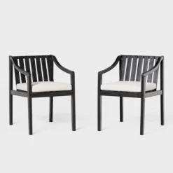 Saracina Home 2pk Mid-Century Modern Slatted Outdoor Acacia Arm Chairs With Cushions 12 Saracina Home 2pk Mid-Century Modern Slatted Outdoor Acacia Arm Chairs With Cushions -Outdoor Furniture Store GUEST 5c6ca3ac 7a3b 49de 8a2d c30f230bda0e