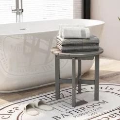 Costway Patio 18'' Adirondack Round Side Table All Weather HDPE End Table Outdoor Grey 14 Costway Patio 18'' Adirondack Round Side Table All Weather HDPE End Table Outdoor Grey -Outdoor Furniture Store GUEST 5caafc55 4205 4219 9080 9788e4e849b8