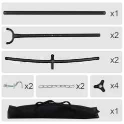 Costway 2-Person Hammock Stand Heavy-Duty Frame Storage Bag Included 450 LBS Capacity -Outdoor Furniture Store GUEST 5cc372a8 5b3a 435b 8e75 ea6199fcda53