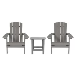 Merrick Lane Set Of 2 All-Weather Adirondack Patio Chairs With Matching Side Table -Outdoor Furniture Store GUEST 5ce216ab 76b1 49b9 a5bd f8038216a237 2